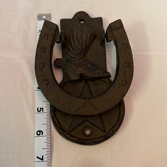 Rustic Cast Iron Door Knocker - Picture 5 of 6